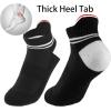 image:imageBomKinta Womens Athletic Socks  Cushioned Running Socks  Cotton Ankle Sock  Gifts for Women 6 Pairs6 Pairs Black