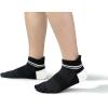 image:imageBomKinta Womens Athletic Socks  Cushioned Running Socks  Cotton Ankle Sock  Gifts for Women 6 Pairs6 Pairs Black