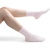 image:imageBomKinta Womens Crew Pilates Socks with Grips  Yoga Grippy Crew Sock  Slipper Socks for Barre Workout Hospital Size 594 Pairsblack White Pink Purple