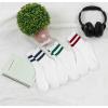 image:imageBomKinta Womens Striped Crew Socks  Retro Above Ankle Cotton Sock  Casual Cozy Athletic Style Socks Gifts Size 5103 Pairsred Green Blue
