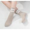 image:imageBomKinta Womens Striped Crew Socks  Retro Above Ankle Cotton Sock  Casual Cozy Athletic Style Socks Gifts Size 5106 Pairsmix Color1