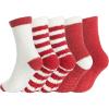 image:imageBomKinta Grip Fuzzy Slipper Socks Women  Cozy Warm Hospital Socks with Grips  Non Slip Fleece Sock Gifts Size 5105 Pairs Christmas Mix Color 1