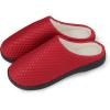 image:imageBomKinta Womens Mens Slip On House Slippers Indoor Warm Faux Fur Lining Bedroom ShoesRed