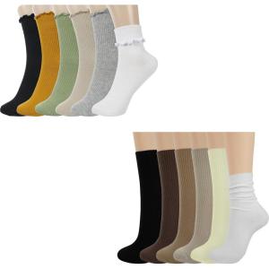 image:imageBomKinta Ruffle Socks Women and Crew Socks for Women