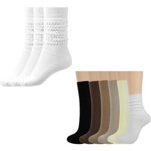 image:imageBomKinta Slouch Socks Women Thigh High Boot Socks with Crew Socks for Women