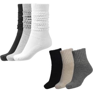 image:imageBomKinta Slouch Women Thigh High Boot Socks for Women Winter Solid Thick Warm Socks