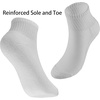 image:imageBomKinta Ankle Socks for Women  Soft Cotton Quarter Socks with Reinforced Sole  Casual Sock with Band 6 Pairs Gifts6 Pairs  White