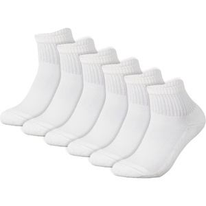 image:imageBomKinta Ankle Socks for Women  Soft Cotton Quarter Socks with Reinforced Sole  Casual Sock with Band 6 Pairs Gifts6 Pairs  White