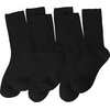 image:imageBomKinta Calf Socks for Women  Thin Solid Cotton Crew Socks  Casual Cute Above Ankle Sock Gifts6 Pairs All Black