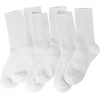 image:imageBomKinta Calf Socks for Women  Thin Solid Cotton Crew Socks  Casual Cute Above Ankle Sock Gifts6 Pairs All White