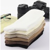 image:imageBomKinta Calf Socks for Women  Thin Solid Cotton Crew Socks  Casual Cute Above Ankle Sock GiftsBlack Cream White Khaki Light Brown Coffee