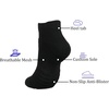 image:imageBomKinta Mens Athletic Running Ankle Socks Low Cut Cushioned 6 Pairs6 Pairsblack