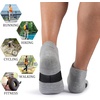 image:imageBomKinta Mens Athletic Running Ankle Socks Low Cut Cushioned 6 Pairs6 Pairsgrey