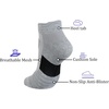 image:imageBomKinta Mens Athletic Running Ankle Socks Low Cut Cushioned 6 Pairs6 Pairsgrey