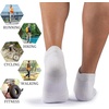 image:imageBomKinta Mens Athletic Running Ankle Socks Low Cut Cushioned 6 Pairs6 Pairswhite