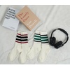 image:imageBomKinta Striped Crew Socks Women  Retro Novelty Socks  Stretchy Casual Athletic Cotton Gifts Sock Size 5102 Pairs  Beige Mix Color 1