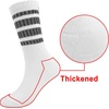 image:imageBomKinta Striped Crew Socks Women  Retro Novelty Socks  Stretchy Casual Athletic Cotton Gifts Sock Size 5102 Pairs  White White