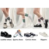 image:imageBomKinta Striped Crew Socks Women  Retro Novelty Socks  Stretchy Casual Athletic Cotton Gifts Sock Size 5103 Pairs  White Mix Color 2