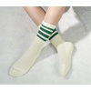 image:imageBomKinta Striped Crew Socks Women  Retro Novelty Socks  Stretchy Casual Athletic Cotton Gifts Sock Size 5106 Pairs  Beige Mix Color 5