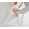 image:imageBomKinta Striped Crew Socks Women  Retro Novelty Socks  Stretchy Casual Athletic Cotton Gifts Sock Size 5106 Pairs  White Mix Color 4