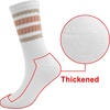 image:imageBomKinta Striped Crew Socks Women  Retro Novelty Socks  Stretchy Casual Athletic Cotton Gifts Sock Size 5106 Pairs  White Mix Color 4