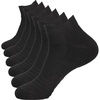 image:imageBomKinta Mens Athletic Running Ankle Socks Low Cut Cushioned 6 Pairs6 Pairsblack