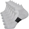image:imageBomKinta Mens Athletic Running Ankle Socks Low Cut Cushioned 6 Pairs6 Pairsgrey