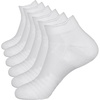 image:imageBomKinta Mens Athletic Running Ankle Socks Low Cut Cushioned 6 Pairs6 Pairswhite