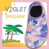 image:imageBomKinta Baby Boy Girls Quick Dry Water Shoes Walking Aqua SocksBlue Purple Unicorn