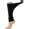 image:imageBomKinta Leg Warmers for Women Gift 80s Ruffle Leg Sleeves for Party Yoga  Soft Fashion Knit Calf Accessories Cute90s Halloween1 Pair  Black