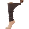 image:imageBomKinta Leg Warmers for Women Gift 80s Ruffle Leg Sleeves for Party Yoga  Soft Fashion Knit Calf Accessories Cute90s Halloween1 Pair  Brown