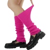 image:imageBomKinta Leg Warmers for Women Gift 80s Ruffle Leg Sleeves for Party Yoga  Soft Fashion Knit Calf Accessories Cute90s Halloween1 Pair  Rose