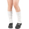 image:imageBomKinta Leg Warmers for Women Gift 80s Ruffle Leg Sleeves for Party Yoga  Soft Fashion Knit Calf Accessories Cute90s Halloween1 Pair  White