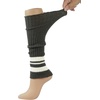 image:imageBomKinta Leg Warmers for Women Gift 80s Ruffle Leg Sleeves for Party Yoga  Soft Fashion Knit Calf Accessories Cute90s Halloween2 Pairs  Brown Stripe Brownish