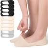image:imageBomKinta No Show Socks Womens 10 Pairs Non Slip Low Cut Liner Size 511  Breathable Flat Invisible Sweat wicking Cotton10 Pairs  4black 4nude 2grey