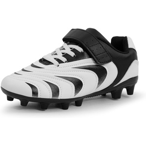 image:imageBomKinta UnisexChild Soccer Cleats Kids FG Football Shoes for Boys Girls  Athletic OutdoorBlack