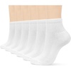 image:imageBomKinta Ankle Socks for Women Casual Socks with Cushioned Sole 6 Pairs  Gym Athletic Mini Crew Quarter SocksCushioned Soles Cotton Comfortable6 White