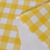 imagesancua Checkered Vinyl Rectangle Tablecloth  60 x 84 Inch  100 Waterproof Oil Spill Proof PVC Table Cloth Wipe Clean Table Cover for Dining Table Buffet Parties and Camping Black and WhiteYellow and White Checkered