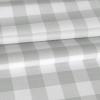 imagesancua Checkered Vinyl Rectangle Tablecloth  60 x 84 Inch  100 Waterproof Oil Spill Proof PVC Table Cloth Wipe Clean Table Cover for Dining Table Buffet Parties and Camping Black and WhiteSilver Grey and White Checkered