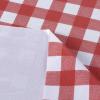 imagesancua Checkered Vinyl Rectangle Tablecloth  60 x 84 Inch  100 Waterproof Oil Spill Proof PVC Table Cloth Wipe Clean Table Cover for Dining Table Buffet Parties and Camping Black and WhiteRed and White Checkered