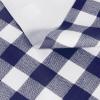 imagesancua Checkered Vinyl Rectangle Tablecloth  60 x 84 Inch  100 Waterproof Oil Spill Proof PVC Table Cloth Wipe Clean Table Cover for Dining Table Buffet Parties and Camping Black and WhiteBlue and White Checkered