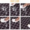 imagesancua Checkered Vinyl Rectangle Tablecloth  60 x 84 Inch  100 Waterproof Oil Spill Proof PVC Table Cloth Wipe Clean Table Cover for Dining Table Buffet Parties and Camping Black and WhiteCoffee Checkered
