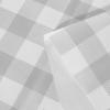 imagesancua Checkered Vinyl Rectangle Tablecloth  60 x 84 Inch  100 Waterproof Oil Spill Proof PVC Table Cloth Wipe Clean Table Cover for Dining Table Buffet Parties and Camping Black and WhiteSilver Grey and White Checkered