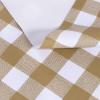 imagesancua Checkered Vinyl Rectangle Tablecloth  60 x 84 Inch  100 Waterproof Oil Spill Proof PVC Table Cloth Wipe Clean Table Cover for Dining Table Buffet Parties and Camping Black and WhiteKhaki and White Checkered