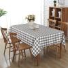 imagesancua Checkered Vinyl Rectangle Tablecloth 54 x 78 Inch  100 Waterproof Oil Proof Spill Proof PVC Plaid Table Cloth Wipe Clean Buffalo Table Cover for Dining Table Buffet Parties Black and WhiteGrey and White Checkered