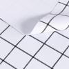 imagesancua Checkered Vinyl Rectangle Tablecloth 54 x 78 Inch  100 Waterproof Oil Proof Spill Proof PVC Plaid Table Cloth Wipe Clean Buffalo Table Cover for Dining Table Buffet Parties Black and WhiteWhite Checkered