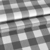imagesancua Checkered Vinyl Rectangle Tablecloth 54 x 78 Inch  100 Waterproof Oil Proof Spill Proof PVC Plaid Table Cloth Wipe Clean Buffalo Table Cover for Dining Table Buffet Parties Black and WhiteGrey and White Checkered