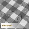 imagesancua Checkered Vinyl Rectangle Tablecloth 54 x 78 Inch  100 Waterproof Oil Proof Spill Proof PVC Plaid Table Cloth Wipe Clean Buffalo Table Cover for Dining Table Buffet Parties Black and WhiteGrey and White Checkered