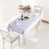 imagesancua Checkered Vinyl Rectangle Tablecloth 54 x 78 Inch  100 Waterproof Oil Proof Spill Proof PVC Plaid Table Cloth Wipe Clean Buffalo Table Cover for Dining Table Buffet Parties Black and WhiteWhite Checkered
