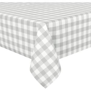 imagesancua Checkered Vinyl Rectangle Tablecloth 54 x 78 Inch  100 Waterproof Oil Proof Spill Proof PVC Plaid Table Cloth Wipe Clean Buffalo Table Cover for Dining Table Buffet Parties Black and WhiteSilver Grey and White Checkered